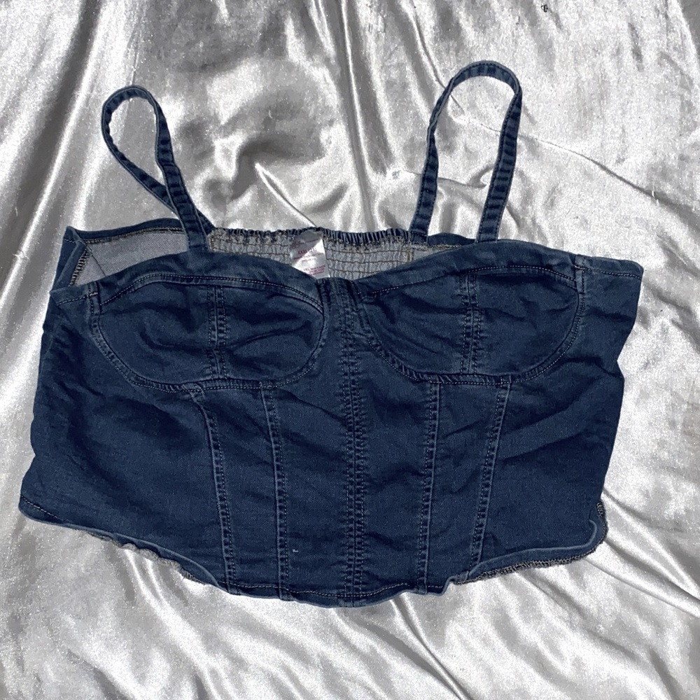 No Boundaries Blue Denim Top